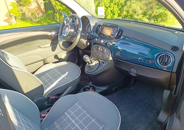 Fiat 500 cena 34900 przebieg: 97100, rok produkcji 2017 z Pleszew małe 121